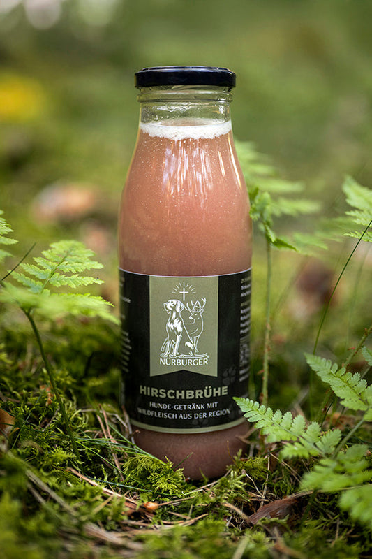 Nürburger Wildbrühe für Hunde - Nürburger Wildbrühe (B2B) - Natürliche Nahrungsergänzung in Glasflasche