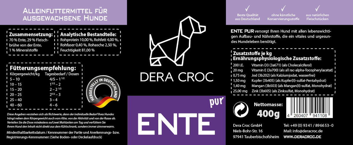 DERA CROC Premium Nassfutter