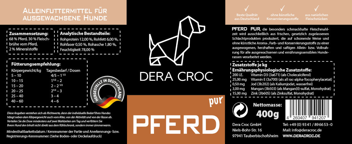 DERA CROC Premium Nassfutter