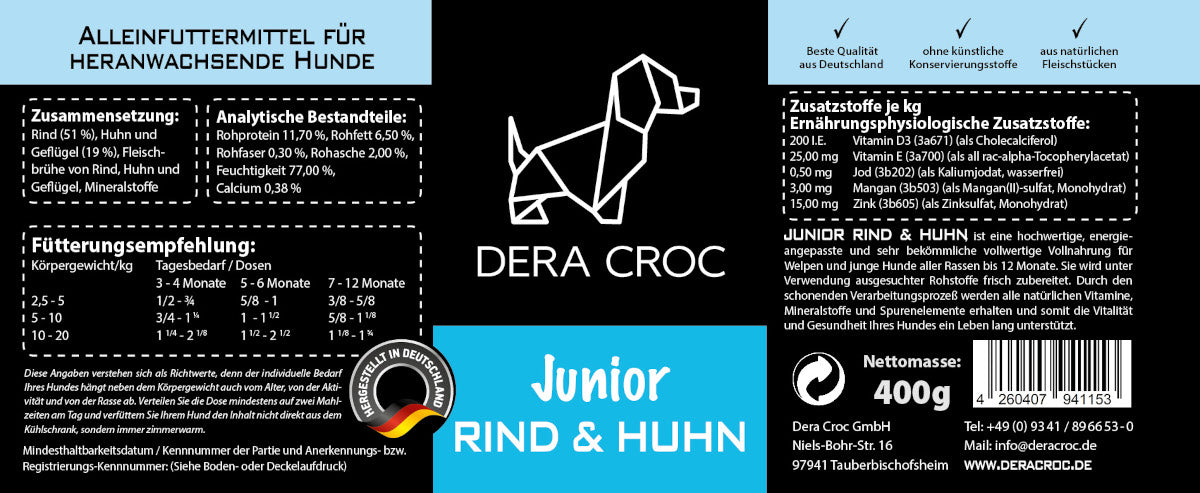 DERA CROC Premium Nassfutter